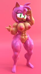 1girls 3d 3d_(artwork) abs alternate_version_available amy_rose anthro areolae barefoot big_breasts breasts completely_nude completely_nude_female diag34k female female_only fuckgirl full_body furry green_eyes looking_at_viewer naked naked_female nipples nude nude_female open_mouth pussy solo solo_female sonic_(series) standing