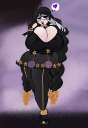 bayonetta bayonetta_(character) bayonetta_3 big_ass big_breasts boob_window breasts_bigger_than_head clothed female female_only huge_breasts nintendo no_bra teaset_haliley