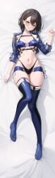 ai_generated azur_lane baltimore_(azur_lane) boots breasts dakimakura female female_only fully_clothed large_breasts lunarheron revealing_clothes self_upload shiny_clothes skimpy_clothes