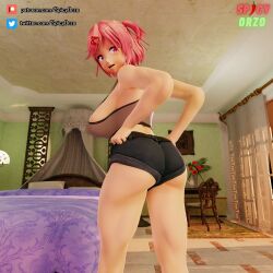 natsuki (doki doki literature club) from doki doki literature club by misterorzo
