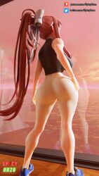 monika (doki doki literature club) from doki doki literature club by misterorzo