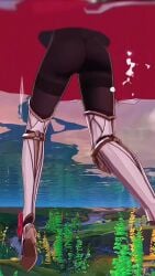 9:16 animated armored_dress armored_female ass ass_cheeks basin bug dock gaze gazing genshin_impact glitch hoyoverse in_water legs legwear long_socks lower_body maid mihoyo noelle_(genshin_impact) on_water pelvis seductive_body shorter_than_10_seconds skirt tagme thick_thighs thighs under_skirt vertical_video video