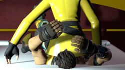 faceless_character facesitting facesitting_pov vice_(fortnite) yellowjacket_(fortnite)