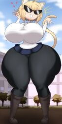 1girls alternate_ass_size alternate_breast_size arcueid_brunestud ass ass_bigger_than_head big_butt bimbo bimbofication blonde_hair breast_expansion breasts breasts_bigger_than_head butt_bigger_than_body cat_ears cat_tail catgirl clothing dollification fat_ass female female_only glasses heart hourglass_figure huge_ass huge_butt hyper hyper_ass hyper_breasts imstupid13 knick_knack large_butt looking_at_self looking_back massive_butt melty_blood post_transformation red_eyes smile solo sunglasses sunnification sunny_miami takeover thick thick_butt thick_thighs thunder_thighs transformation transformation_sequence tsukihime type-moon vampire vampire_girl wide_hips