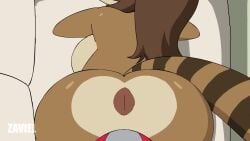 1animal 1girls animated anthro ass benson brown_body brown_fur brown_hair brown_skin cartoon_network como_tan_muchacho crown cum cum_in_pussy cum_inside doggy_style furry longer_than_30_seconds mario_(series) moaning_in_pleasure new_super_mario_bros._u_deluxe no_humans raccoon raccoon_ears raccoon_girl raccoon_tail regular_show rigbette_(benson_dancing) rigby_(regular_show) rule_63 sex sound super_crown vaginal_penetration video zaviel