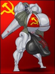 1futa absurd_res aeromorph aircraft anthro balls big_balls big_breasts big_bulge big_penis bikini bikini_top breasts bulge clothed clothing futa_only futanari genitals hammer_and_sickle hi_res huge_balls huge_breasts huge_bulge huge_cock humanoid hyper hyper_balls hyper_breasts hyper_bulge hyper_genitalia hyper_penis intersex lips living_aircraft living_machine living_vehicle machine muscular muscular_female nolollygagging original original_character partially_clothed penis pinup pose russian solo soviet_union stanislava_ivanov swimwear thick_lips thong underwear uniform vehicle