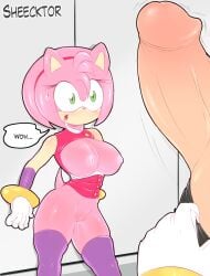 amy_rose amy_rose_(boom) anthro big_breasts bodily_fluids breasts dr._eggman duo eulipotyphlan female genital_fluids genitals hedgehog hi_res male male/female mammal penis pussy_juice sega sheecktor sonic_(series) sonic_boom sonic_the_hedgehog_(series)