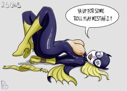 athletic athletic_female batgirl_(cosplay) batman_(series) cosplay dc dc_comics female female_focus harley_quinn purpleeyebags quinn_year_(purpleeyebags) tagme