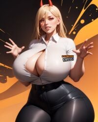 1girls ai_generated big_breasts blonde_hair curvy female female_only kw0337 solo solo_female voluptuous