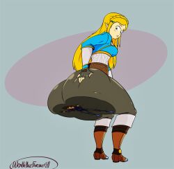 2girls ass_bigger_than_body ass_bigger_than_head big_breasts breath_of_the_wild huge_ass hyper_ass looking_back multiple_girls overlord-wrath princess_zelda tagme the_legend_of_zelda wraththefurious911 zelda_(breath_of_the_wild)