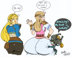 3girls ass_awe ass_bigger_than_body ass_bigger_than_head ass_bigger_than_torso big_breasts breath_of_the_wild english_text female female_only huge_ass hyper_ass long_hair looking_back midna multiple_girls overlord-wrath princess_zelda tagme talking text the_legend_of_zelda twilight_princess wraththefurious911 zelda_(a_link_between_worlds) zelda_(breath_of_the_wild)