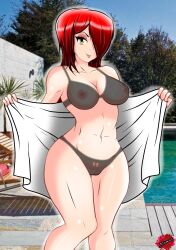 bikini female looking_at_viewer nomus_hl parasoul skullgirls translucent video_games