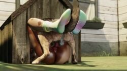 1dog 1girls 1male 3d animated anus big_ass canine canine_genitalia canine_on_human canine_penis dark-skinned_female dark_skin doghouse dominant_feral female female_on_feral feral feral_dominating_female feral_dominating_human fortnite human human_on_feral interspecies joy_(fortnite) jpbtos knot male male/female male_on_human missionary missionary_position mp4 penis pussy socks sound submissive submissive_female submissive_human tagme vaginal_penetration video zoophilia