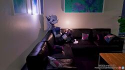 animated anthro breast breasts choker couch dialogue furry gloves helluva_boss loona loona_(helluva_boss) penis pussy sfm sound tagme thenaysayer34 uncensored video virtual_reality voice_acted vranimeted wolf