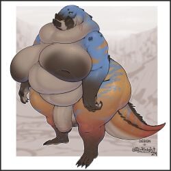 4_toes anthro bbw big_ass big_breasts big_butt big_penis dizzyknight dodogama fat_fetish fatfur futa_focus futa_only futanari inverted_nipples mama monster monster_hunter overweight overweight_futa tagme tail