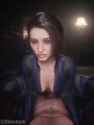 1boy 1girls 3d 3d_animation animated athletic_female big_breasts big_penis bodysuit brown_hair capcom checkpik cleavage clothed clothed_female clothed_female_nude_male evilaudio female female_focus female_on_top female_penetrated human jellyfishjubilee jill_valentine jill_valentine_(sasha_zotova) light-skinned_female light-skinned_male light_skin looking_at_viewer male male_pov nude nude_female open_clothes partially_clothed penetration penis pov pov_eye_contact resident_evil resident_evil_3 resident_evil_3_remake resident_evil_5 riding riding_penis sex sound tagme vagina vaginal vaginal_penetration vaginal_sex video