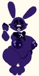 1girls ass_bigger_than_head belly belly_button black_scarf breasts bunny bunny_ears cxsafsfqwr_(moroon_gag) digital_media drazercd female female_only five_nights_at_freddy's fnaf friday_night_funkin full_body moroon_gag no_neck nude only_female ourple_guy_(fnf_mod) pixel_art purple_areola purple_body rwqfsfasxc_(five_nights_at_freddy's) scarf shadow_bonnie shadow_bonnie_(fnaf) solo teeth thick_thighs