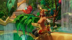 1girls alexstrasza big_breasts blizzard_entertainment dragonflight fedoraleks22 light-skinned_female light_skin nude pinup red_hair warcraft world_of_warcraft