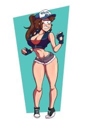 dipper_pines female_dipper gearfou genderswap_(mtf) gravity_falls huge_ass huge_breasts king_of_fighters midriff navel rule_63 snk snk_heroines:_tag_team_frenzy tagme tall terry_bogard thick_lips thick_thighs wide_hips