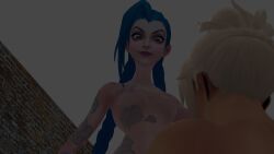3d big_penis futanari intersex jinx_(league_of_legends) league_of_legends penis riven