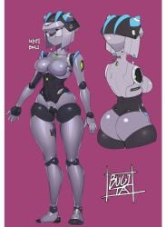 1girls android breasts bugita female no_mouth robot robot_girl robot_humanoid thighs