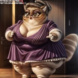 1girls 4k ai_generated anthro bbw big_breasts breasts feline female furry furry_only gilf gmilf granny highres hips huge_hips lackadaisy large_breasts massive_breasts massive_butt massive_thighs matronai_(artist) mature mature_female mature_woman nina_mcmurray obese obese_anthro obese_female old older_female patreon patreon_username pinup solo solo_female solo_focus ssbbw stable_diffusion thighs twitter_username webcomic wide_hips