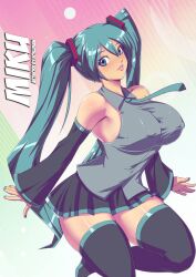 hatsune miku from vocaloid by bokuman