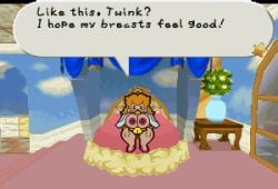 animated boobjob boobs breasts dialogue female human human_on_non-human male mario_(series) nipples non-human nude osterzonensfw paizuri paper_mario paper_peach penis pixel_animation pixel_art princess_peach sex titjob twink_(mario)