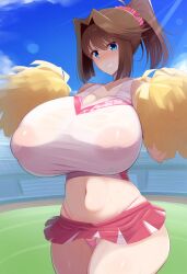 ai_generated cheerleader cheerleader_uniform eroeroai large_ass large_breasts looking_at_viewer small_panties small_skirt tea_gardner yu-gi-oh! yu-gi-oh!_duel_monsters yu-gi-oh!_the_dark_side_of_dimensions