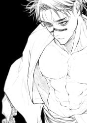 bare_midriff choso_kamo jujutsu_kaisen male_only nipple_slip