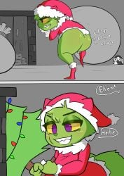 absurd_res christmas defunctumbra dr_seuss female female_only grinch hi_res holidays how_the_grinch_stole_christmas rule_63 short_stack shortstack solo solo_female the_grinchess