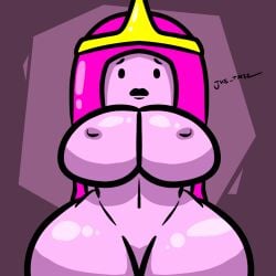 1girls adventure_time big_breasts cartoon_network cute huge_breasts pink_body pink_hair pink_skin plump princess_bubblegum thetm22 thick thick_thighs wide_hips