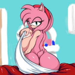 amy_rose big_ass big_breasts big_butt general_godzilla naked nude sonic_(series)