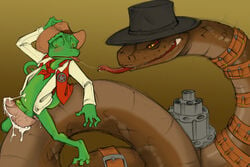 anal anthro anthro_on_feral darkpenguin feral gay male male_only penis rango rango_(film) rattlesnake_jake tagme