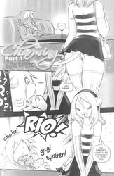 comic crossdressing dress feline gay girly lion male miu panties rio_(miu) skirt stockings underwear