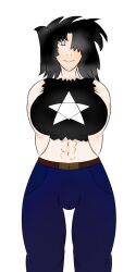 ass big_ass big_breasts breasts breasts emo goth hair happy nsf original original_character taller_girl