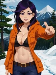 ai_generated asian asian_female busty female female_focus female_only hourglass_figure kenny_mccormick_(panderverse) makimass_ai panderverse short_hair south_park south_park:_joining_the_panderverse tagme wide_hips