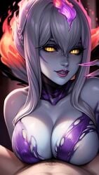 ai_generated big_breasts evelynn implied_paizuri league_of_legends male moewaifu974 paizuri