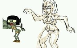 1girls ancient_egypt artist_request big_breasts bikini black_hair cleopatra cleopatra_zombie female female_only no_humans plants_vs_zombies public_domain pvz pvz_2 solo_female undead