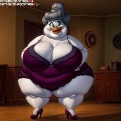 1girls 4k ai_generated anthro ass bbw belly_button bentina_beakley big_ass big_belly cellulite disney duck ducktales fat feet female female_only gilf granny high_heels highres hips huge_ass huge_breasts huge_hips large_ass lingerie massive_ass massive_belly massive_breasts massive_thighs matronai_(artist) mature mature_female mature_woman navel obese obese_female old older_female overweight overweight_female patreon patreon_username pinup solo solo_female solo_focus ssbbw stable_diffusion thick_thighs thighs twitter_username wide_hips