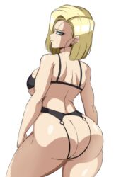 1girls android_18 big_breasts bubble_ass bubble_butt darwaarts dat_ass dragon_ball dragon_ball_super dragon_ball_z looking_at_viewer thick_ass