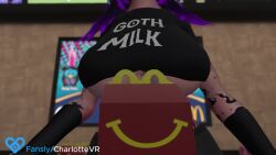 big_breasts breasts charlottevr dominant dominant_female domination got_milk goth goth_girl gothic happy_meal mcdonald's milkers mommy mommy_dom mommy_kink mother nipples round_breasts tagme taller_female taller_girl video vr vr_media vrchat vrchat_avatar vrchat_media vrchat_model