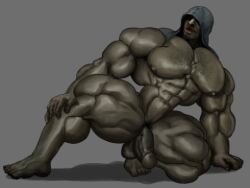 balls bara big_muscles big_penis flaccid hunter_(left_4_dead) left_4_dead male male_only muscles muscular nude penis remert solo solo_male spread_legs zombie