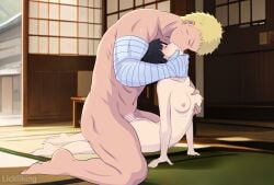 1boy 1girls accurate_art_style age_difference age_regression aged_down arched_back ass bandaged_arm bandages big_breasts black_hair blonde_hair boruto:_naruto_next_generations breast_grab breasts canon_couple closed_eyes couple female fucked_from_behind fucked_silly groping groping_breasts head_back head_thrown_back head_tuft hyuuga_hinata kissing lickliking lying lying_on_stomach male muscular muscular_male naruto naruto_(classic) naruto_(series) naruto_shippuden nude older_man_and_younger_girl on_stomach petite prone prone_bone sex short_hair size_difference small_but_busty smaller_female straight time_paradox uzumaki_naruto vaginal_penetration vaginal_sex young