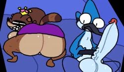 2023 animated anthro anus ass ass_built_separately avian balls beak big_balls big_butt big_penis bird black_beak black_eyes black_nose blue_body blue_feathers blue_jay blue_sofa breasts brown_body brown_ears brown_fur brown_hair brown_tail cartoon_network controller corvid crouching crown digital_media_(artwork) duo erection feathers female fur furniture game_controller genitals grin hair half-closed_eyes headgear holding_controller holding_game_controller holding_object huge_cock hyper hyper_genitalia hyper_penis inside jay_(bird) looking_at_another looking_back loop male mammal mario_(series) mordecai_(regular_show) mtf_crossgender multicolored_body multicolored_feathers multicolored_fur narrowed_eyes new_super_mario_bros._u_deluxe new_world_jay nintendo on_sofa oscine passerine penis presenting presenting_hindquarters procyonid pussy raccoon regular_show rigbette_(benson_dancing) rigby_(regular_show) rule_63 shaking shaking_butt sitting sitting_on_sofa smile sofa stick_legs super_crown superiorfox tail teeth thick_thighs twerking two_tone_body two_tone_feathers two_tone_fur two_tone_tail vein veiny_penis white_body white_feathers x_anus
