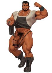 abs balls bar_censor bara biceps bodybuilder censor_bar censored censored_genitalia censored_penis chest_hair facial_hair flaccid flaccid_penis gay hairy hairy_chest hairy_legs hairy_male hairy_thighs hunk hyper hyper_balls hyper_genitalia hyper_penis hyper_testicles kuromine_hiraya male male_focus male_only muscles muscular muscular_arms muscular_ass muscular_legs muscular_male muscular_thighs nipples pecs penis pointless_censoring pubic_hair solo solo_male testicles veins veiny_penis yaoi yuatari