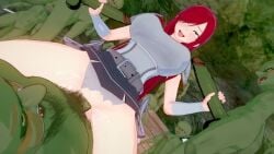 1girls 3d acrolexxx ahe_gao animated bad_end big_breasts big_penis bouncing_breasts breasts breeding_slave brown_eyes cave cum_in_pussy cum_inside cum_on_breasts cum_on_ground dominant_male dominated_female double_handjob erza_scarlet fairy_tail femsub from_behind gangbang goblin goblin_male group handjob happy_sub huge_breasts interspecies koikatsu light-skinned_female long_hair maledom monster no_sound orgasm rape red_hair sex smaller_dom_larger_sub submissive_female tagme utter_domination vaginal_penetration vaginal_sex very_long_hair video