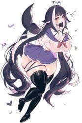 animal_ears animal_tail ass big_ass big_breasts big_thighs black_hair blush breasts cute female female_only gigantic_ass gigantic_thighs heart huge_ass huge_breasts huge_thighs indie_virtual_youtuber large_breasts long_hair looking_at_viewer see-through see-through_clothing shylily skirt tagme thick_hips thick_thighs thighhighs thighs usa37107692 virtual_youtuber vtuber wet wet_clothes