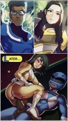 1boy 1girls billy_cranston blue_ranger cosplay cum_in_pussy fanart hasbro mighty_morphin_power_rangers porn power_ranger power_rangers power_rangers_unworthy sentai trini_kwan yellow_ranger