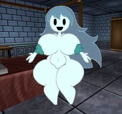 1girls alternate_version_available areolae barefoot big_breasts blue_hair breasts completely_nude completely_nude_female female female_only full_body ghost ghost_girl long_hair naked naked_female nenderzon nipples nude nude_female open_mouth open_smile pussy smile solo solo_female spooky's_house_of_jump_scares spooky_(shojs)